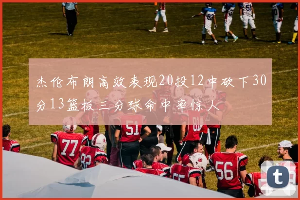 杰伦布朗高效表现20投12中砍下30分13篮板三分球命中率惊人